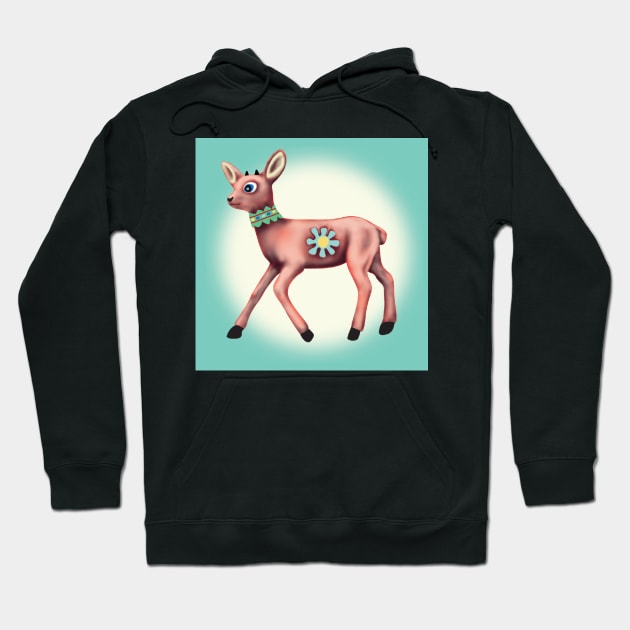 Xmas Reindeer Hoodie by cintclare